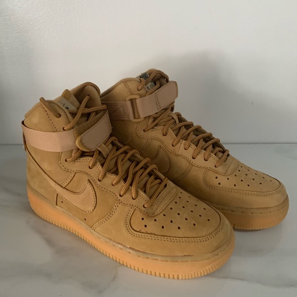 Nike Air Force 1 High GS LV8 Flax Wheat Sz 6Y / 7.5 Wm - Picture 3 of 9